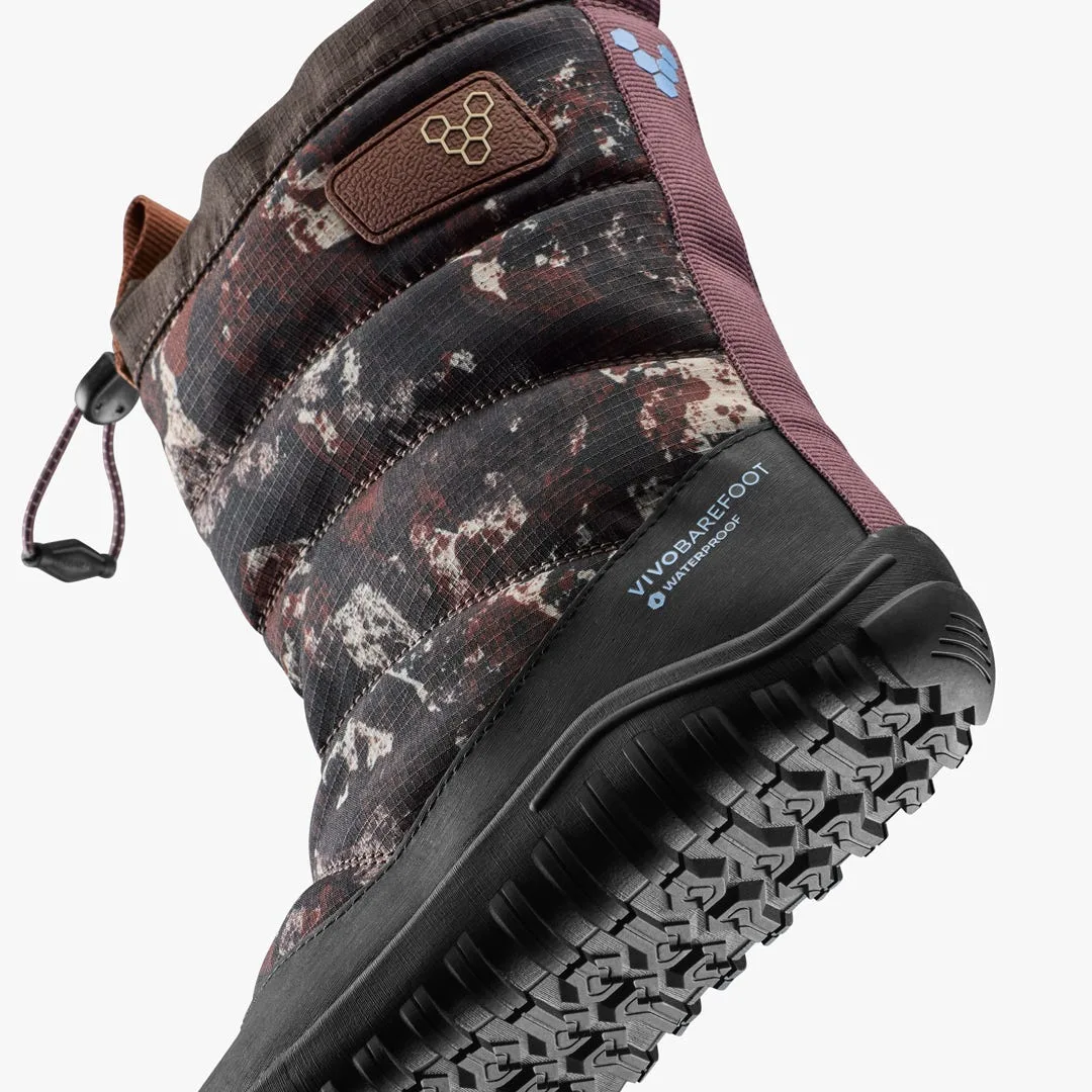 Ботинки Vivobarefoot Tracker Boot AT — для подростков, серо-коричневый с узором, фото 7